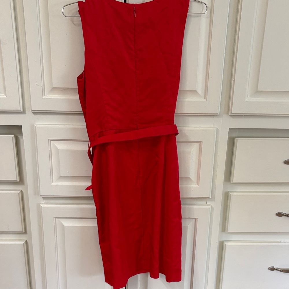 Banana Republic Elegant Red Ruffled Dress - Picture 3 of 3